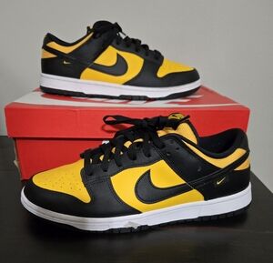Nike Dunk Low Men's size 10 Black University/Gold-White